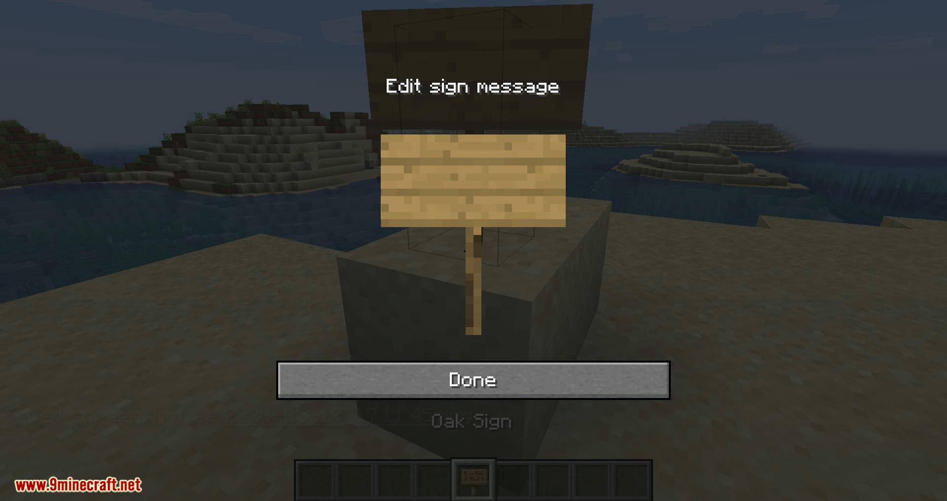 Edit Sign mod for minecraft 02