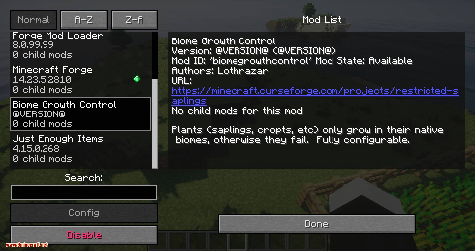 Biome Growth Controls mod for minecraft 07