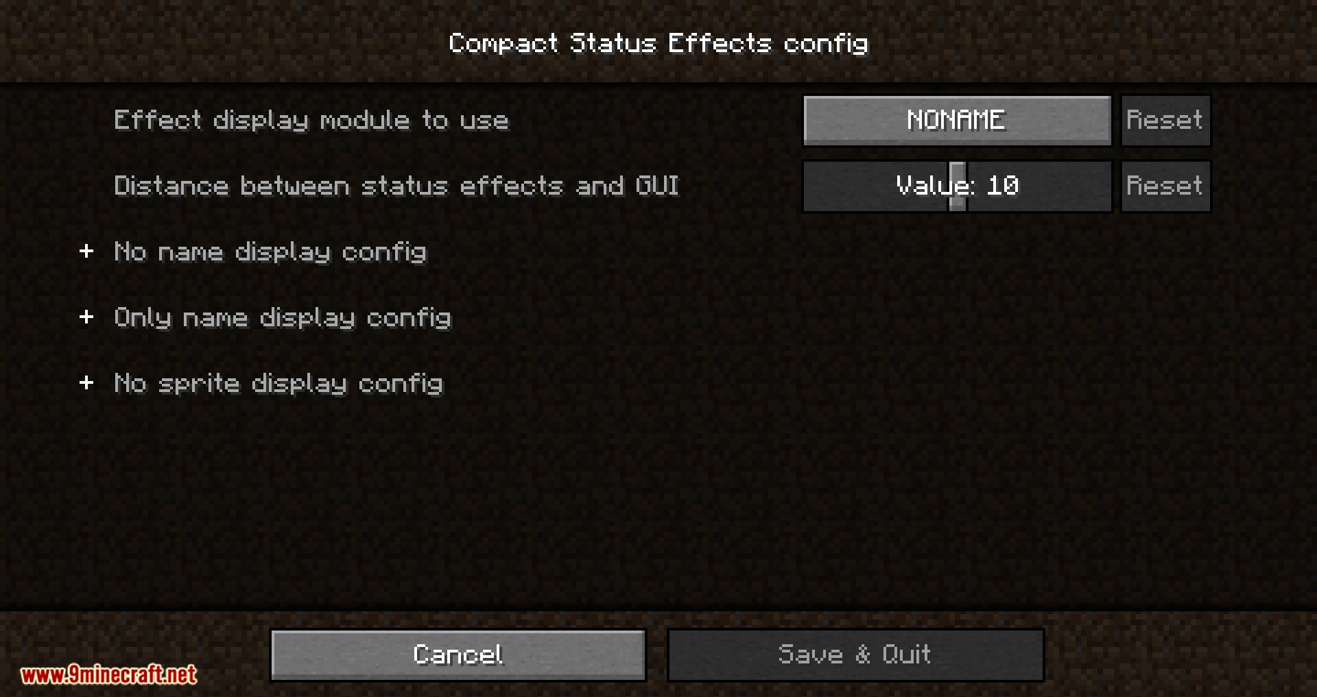 Compact Status Effects mod for minecraft 06