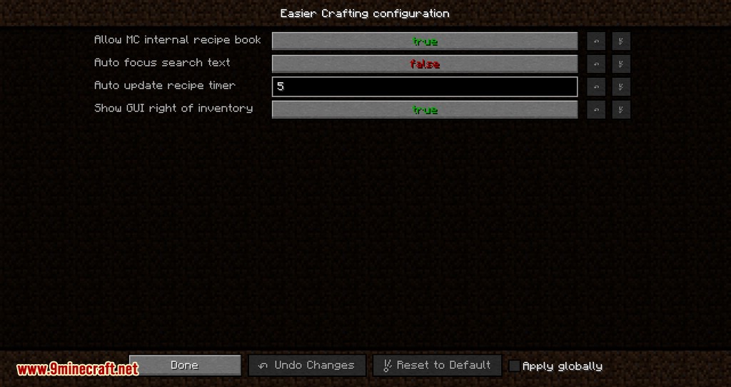 Easier Crafting mod for minecraft 02