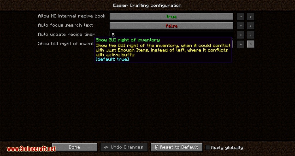 Easier Crafting mod for minecraft 11
