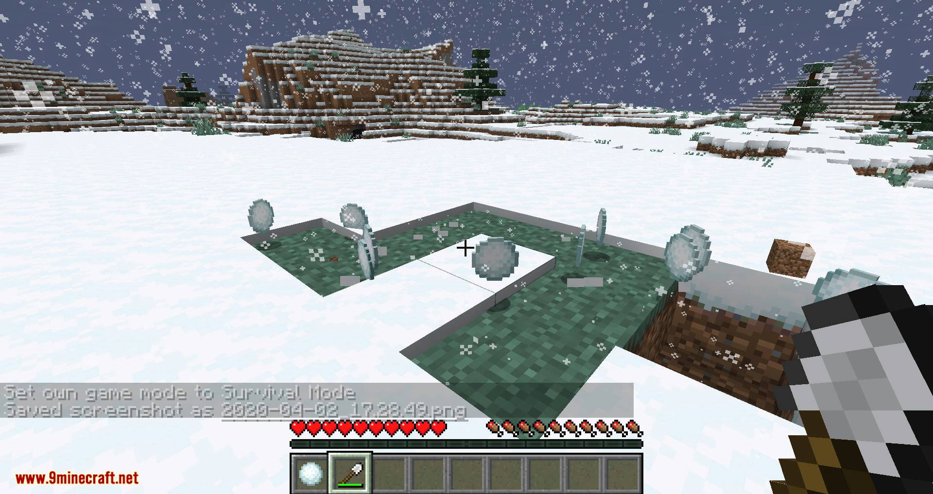 Snowballs Freeze Mobs mod for minecraft 05