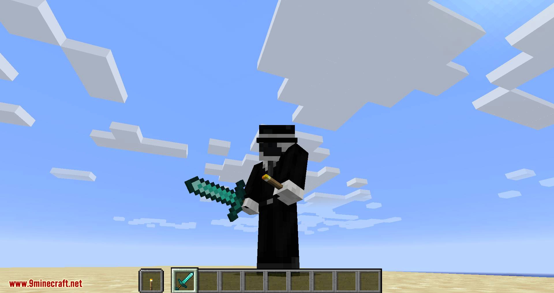 Hide Hands mod for minecraft 02