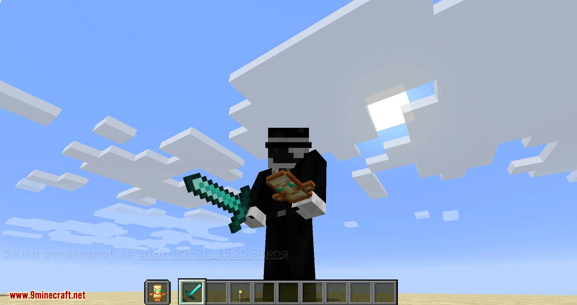 Hide Hands mod for minecraft 07