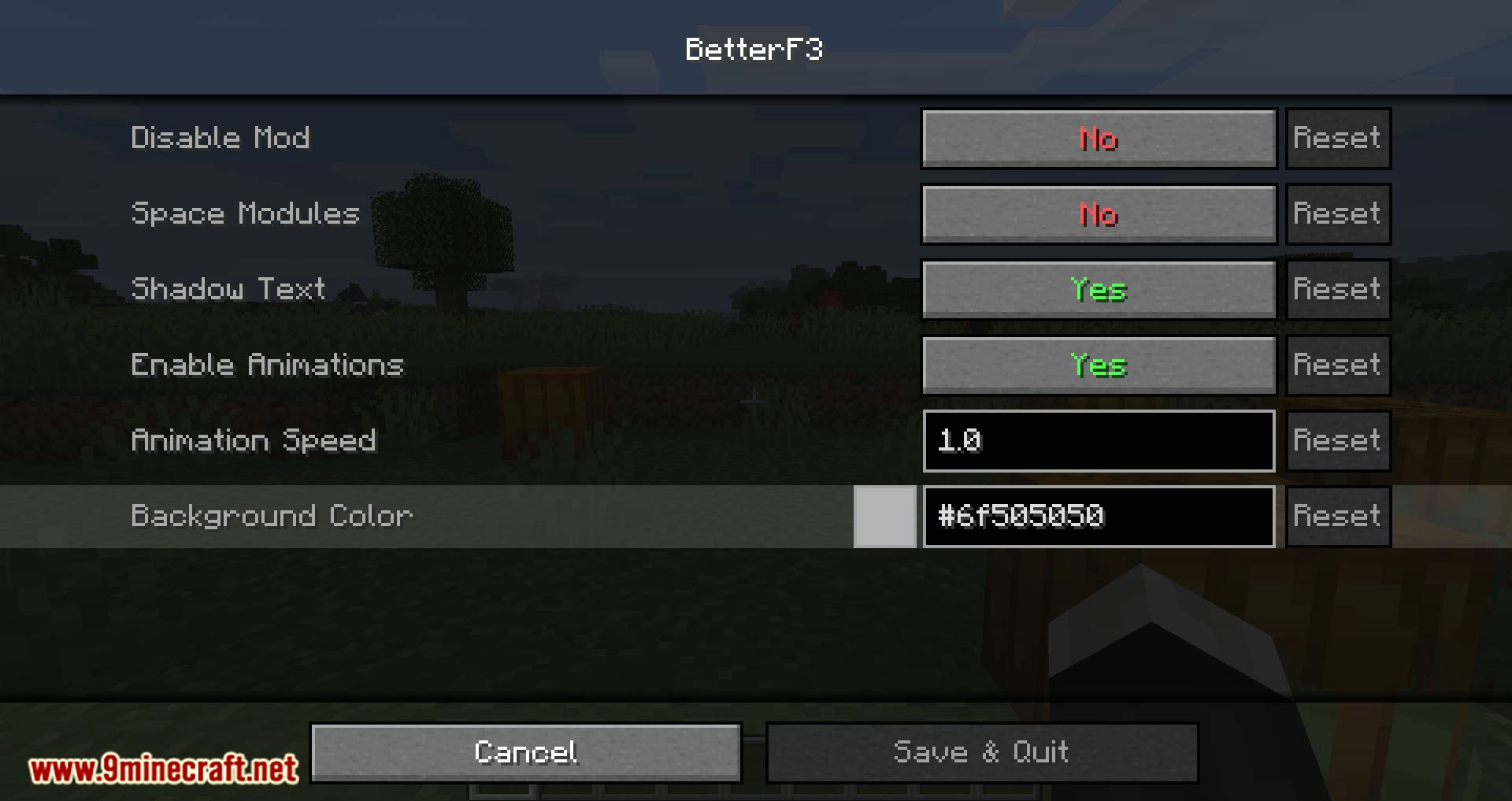 BetterF3 mod for minecraft 04